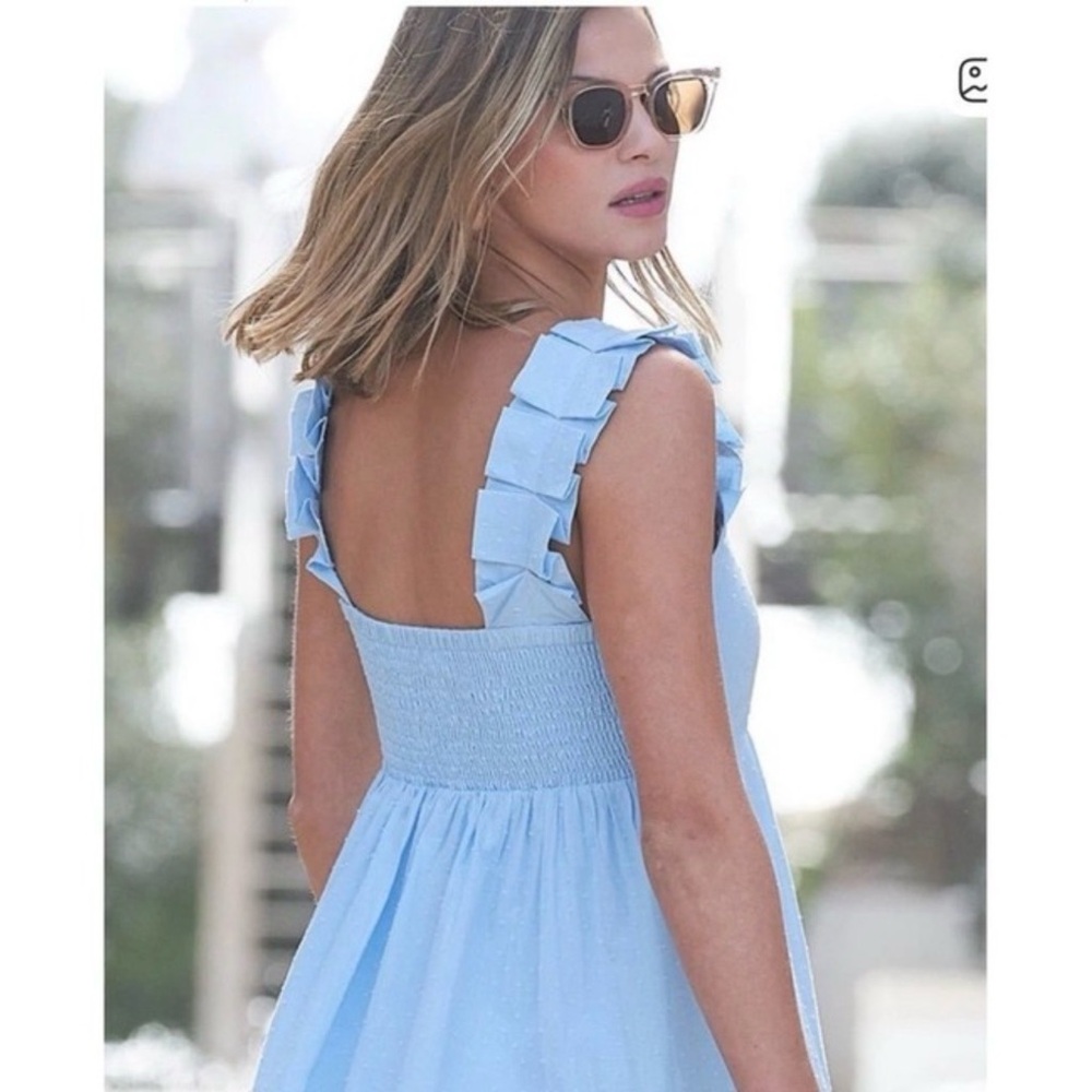 LAKE Blue Cotton Dress - Picture 6 of 6